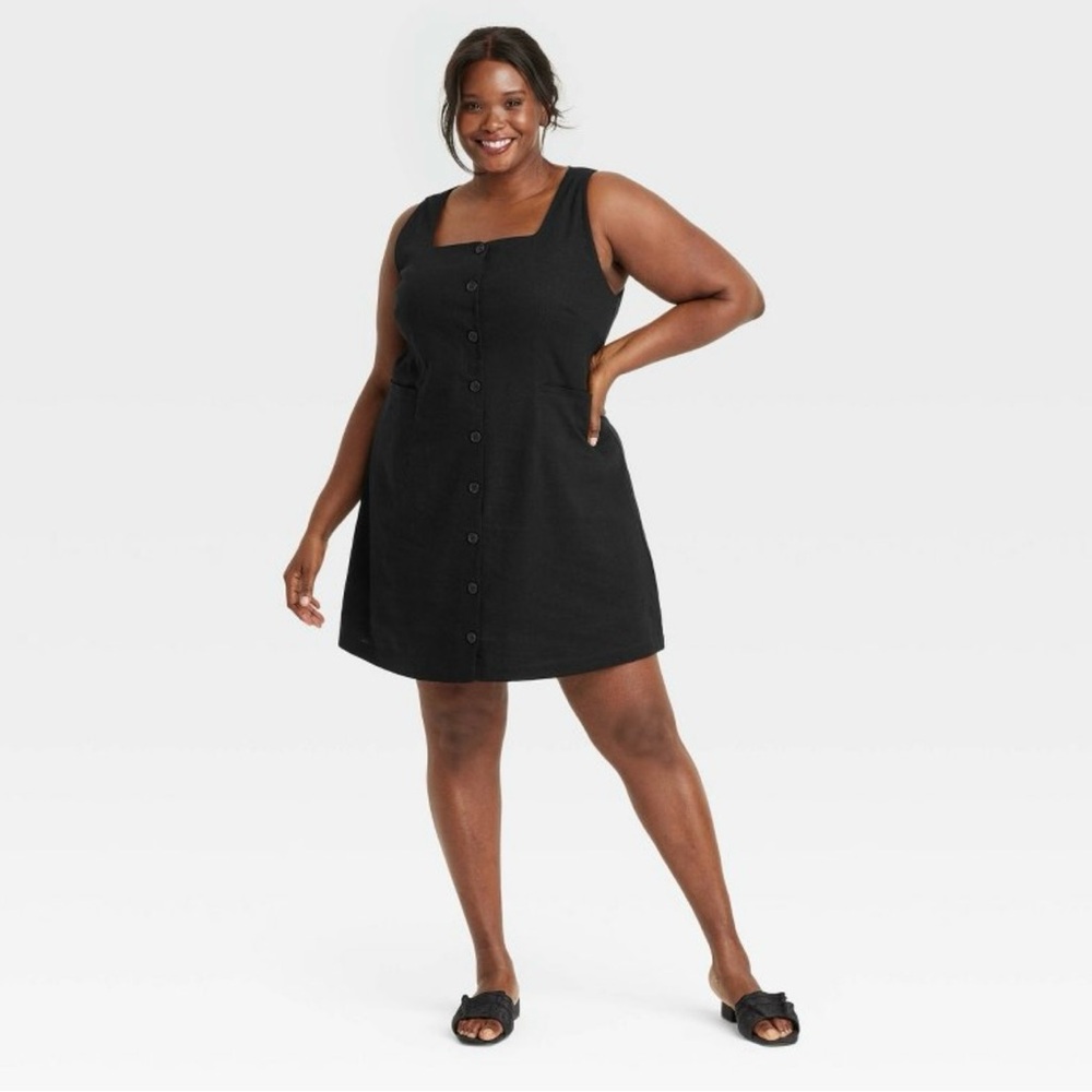 Linen Mini Vest Dress